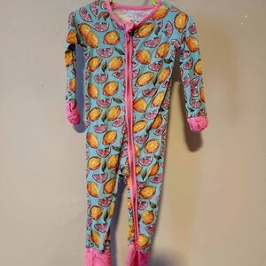Little One Shop 12-18m Bamboo Vibrant Citrus Footie